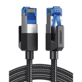 Cable Ethernet Cat8 CLASS F/FTP Redondo con Malla de Nylon 1 Metro (3.28 Pies)