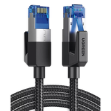 Cable Ethernet Cat8 CLASS F/FTP Redondo con Malla de Nylon 2 Metros (6.56 Pies)