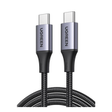 Cable USB-C a USB-C | 2 Metros | Potencia de Carga 240W | 48V/5A | PD3.1 /3.0 | 480 Mbps | Chip E-Market | Carcasa de Aluminio | Nylon Trenzado.