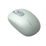 Mouse Inalámbrico 2.4G 800/1200/1600/2400 DPI | Función de 3 botones | Alcance 10m | Silencioso | Ergonómico | Anti-caída y Anti-interferencias | Batería Alcalina AA incluida | Color Green.