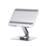 Soporte Giratorio de Aluminio para Laptop | Giratorio 360° | Función de Bloqueo | Soporta Laptops de 10 a 17.3''| Capacidad de Carga 5Kg | Excelente Estabilidad | Diseño Ergonómico | Altura y Angulo A