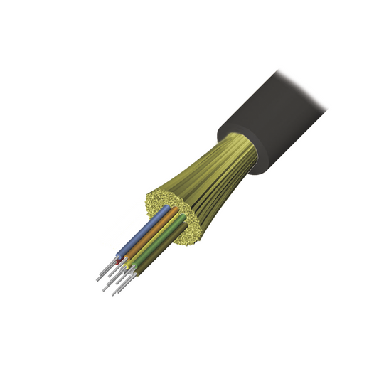 Cable de Fibra �ptica de 12 Hilos, Interior/Exterior, Tight Buffer, No Conductiva (Diel�ctrica), Plenum, Multimodo OM4 50/125 Optimizada, 1 Metro (3.28 Pies)