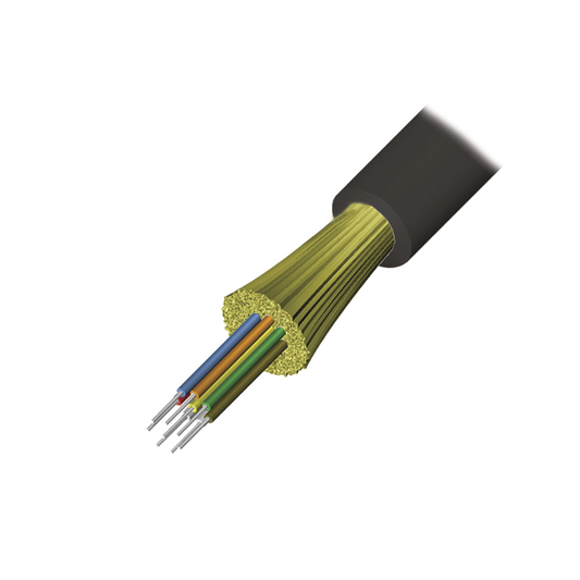 Cable de Fibra �ptica de 6 Hilos, Interior/Exterior, Tight Buffer, No Conductiva (Diel�ctrica), Riser, Multimodo OM3 50/125 Optimizada, 1 Metro (3.28 Pies)