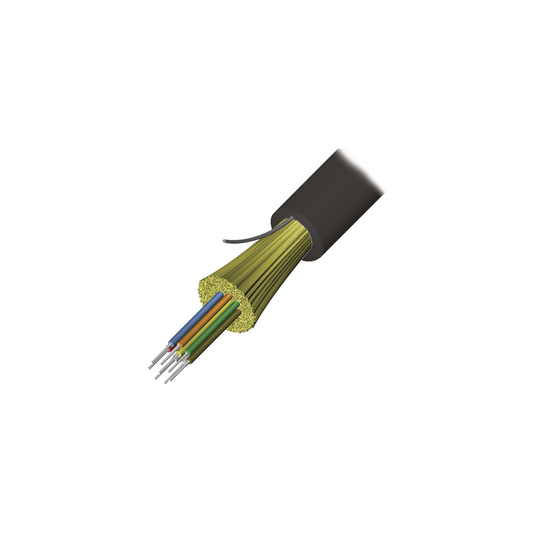 Cable de Fibra �ptica de 6 Hilos, Interior/Exterior, Tight Buffer, No Conductiva (Diel�ctrica), Plenum, Monomodo OS2, 1 Metro (3.28 Pies)