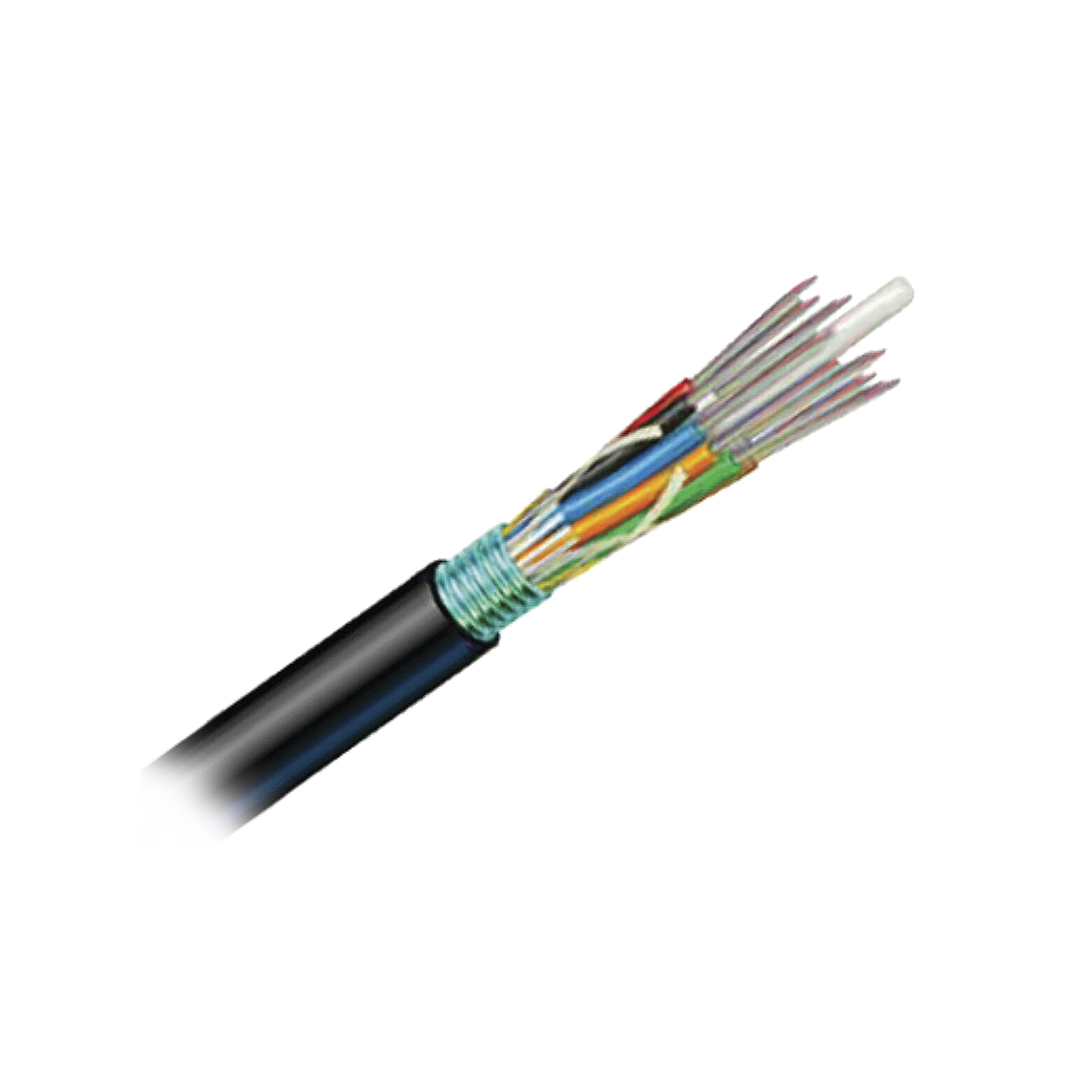 Cable de Fibra �ptica 6 Hilos, OSP (Planta Externa), Armada, Gel, HDPE (Polietileno de Alta Densidad), Multimodo OM3 50/125 Optimizada, 1 Metro (3.28 Pies)