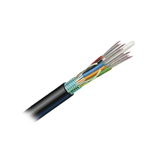 Cable de Fibra �ptica de 12 Hilos, OSP (Planta Externa), Armada, Gel, HDPE (Polietileno de Alta Densidad), Monomodo OS2, 1 Metro (3.28 Pies)