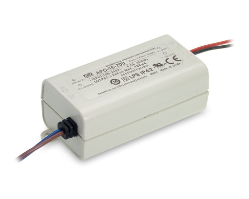 Driver LED MEAN WELL APC-16-700 16W Corriente Constante 700 mA