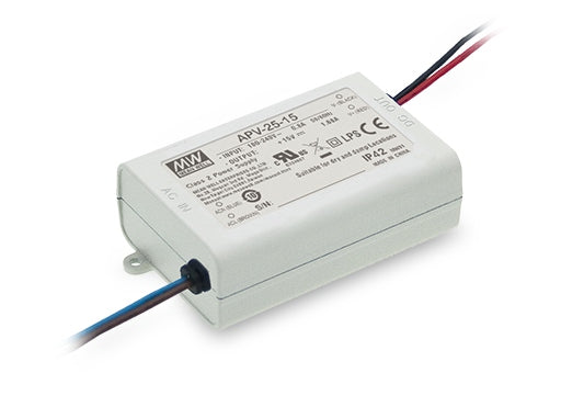 Fuente de Poder MEAN WELL APV-25 25W Multisalida 5V/12V/15V/24V/36V IP42