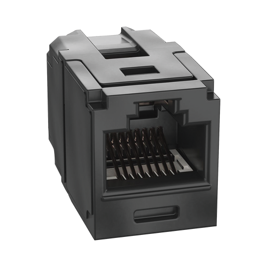 M�dulo Acoplador RJ45 a RJ45, Mini-Com, Categor�a 6A, Color Negro