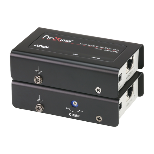Extensor KVM USB | Acceso remoto PC | Hasta 100 m Cat5e | 1920x1200 | Protección ESD | Ajuste deskew