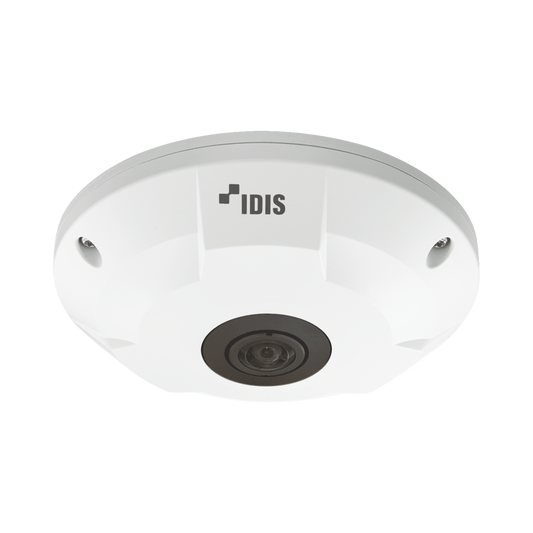 Fisheye 5 Megapixeles | Camara IP | Interior | Audio de Dos Vias | MicroSD (Hasta 256 GB) | Entrada/Salida de Audio | ICR Dia y Noche | PoE