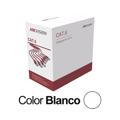 Cable de Red Hikvision DS-1LN6U-W-CCA UTP Cat6 305m Interior