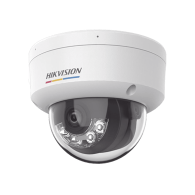 [Dual Light + ColorVu] Domo IP 2 Megapixel / Lente 2.8 mm / 30 mts IR + 30 mts Luz Blanca / Micrófono Integrado / ACUSENSE Lite / Exterior IP67 / IK08 / dWDR / PoE / Micro SD