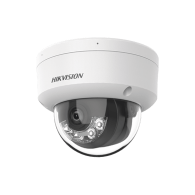 [Dual Light] Domo IP 6 Megapixel / Lente 2.8 mm / 30 mts IR + 30 mts Luz Blanca / Micrófono Integrado / Antivandálico IK08 / ACUSENSE Lite / Exterior IP67 / H.265 / PoE / ONVIF / Micro SD