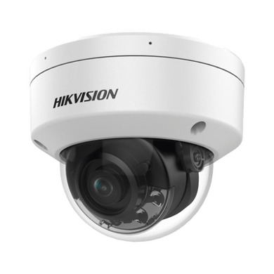 [Dual Light + ColorVu] Domo IP 8 Megapixel / Lente 2.8 mm / 30 mts IR + 30 mts Luz Blanca /  Microfono Integrado / E-S de Audio / Exterior IP67 /   WDR 130 dB / Videoanaliticos (Filtro de Falsas Alarmas) / Captura Facial / ACUSEARCH