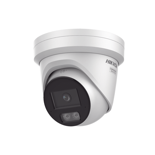 [Dual Light + ColorVu 3.0 + HikAI] Turret IP 6 Megapixel / Lente 2.8 mm / 30 mts IR + Luz Blanca / 2 Microfonos Integrados / Exterior IP67 / Estrobo Luz Blanca / WDR 130 dB / ACUSENSE 3.0 / Metal / NEMA 4X / ACUSEARCH