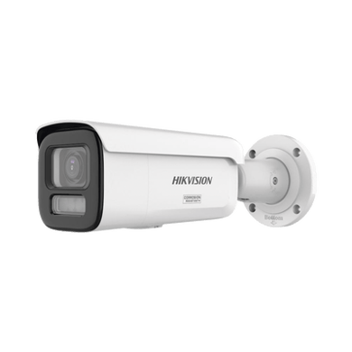 [Dual Light + ColorVu 3.0 + HikAI] Bala IP 6 Megapixel / Lente Mot. 2.8 a 12 mm / 60 mts IR + Luz Blanca / Exterior IP67 / WDR 130 dB / ACUSENSE 3.0 / Metal / NEMA 4X / ACUSEARCH