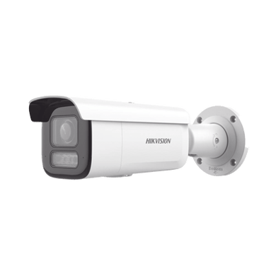 [Dual Light + 2 Micrófonos Integrados]  Bala IP 8 Megapixel (4K) / Lente Motorizado 2.8-12 mm / 60 m Luz Blanca + 60 m IR / AcuSense / Exterior IP67 / IK10 / WDR 120 dB / PoE 802.3at / ONVIF / Alarmas I/O / Micro SD / ACUSEARCH