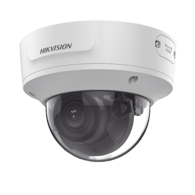 Domo IP 2 Megapixel / Lente Mot. 2.8 a 12 mm / 40 mts IR EXIR /Exterior IP67 / IK10 / WDR 120 dB / PoE / ACUSENSE (Evita Falsas Alarmas) / Entrada y Salida de Audio y Alarma / MicroSD / ONVIF / ACUSEARCH