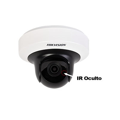 Mini Domo IP PT 5 Megapixel / 10 mts IR Inteligente / H.264+ / MicroSD 128GB / Interior / PoE / Lente 2.8 mm