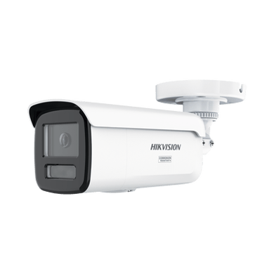 [Dual Light + ColorVu 3.0 + HikAI] Bala IP 6 Megapixel / Lente 4 mm / 60 mts IR + Luz Blanca / Exterior IP67 / Estrobo Azul y Rojo / WDR 130 dB / ACUSENSE 3.0 / Metal / NEMA 4X / ACUSEARCH