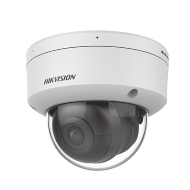 Domo IP 4 Megapixel / Lente 2.8 mm / 40 mts IR / Exterior IP67 / IK10 / Microfono Integrado / DARKFIGHTER / Audio y Alarma I/O / PoE / ONVIF / Micro SD / 4 Analíticos: AcuSense, Detección Facial, Conteo de Personas por Cruce y Zona