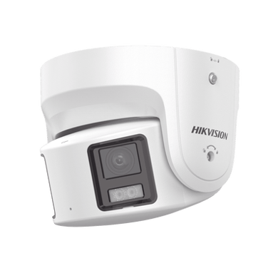 [PROTECCIÓN ACTIVA] Turret IP Panorámica 8 Megapixel / 180° / Imagen a Color 24/7 / PoE / WDR 130° / IP67 / ACUSENSE / Protección Activa (Luz Estroboscópica y Alarma Audible) / MicroSD