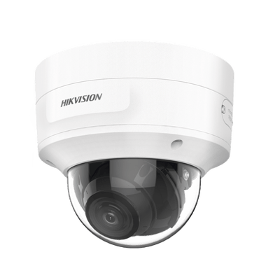 Domo IP 8 Megapixel (4K) / Lente Mot. 2.7 a 13.5 mm / 40 mts IR EXIR / Exterior IP66 / IK10 / DARKFIGHTER / Audio y Alarma I/O / PoE+ / ONVIF / Micro SD / 4 Analíticos: AcuSense, Deteccion Facial, Conteo de Personas por Cruce y Zona