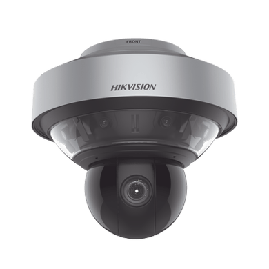 Domo PanoVu series / Vista Panorámica 180° / 4 Lentes de 4 Megapixel + PTZ 4 Megapixel de 40X Zoom / Posicionamiento 3D / IP67 / IK10 / WDR 120 dB / EIS / Autoseguimiento / 250 mts IR / 36 VCD