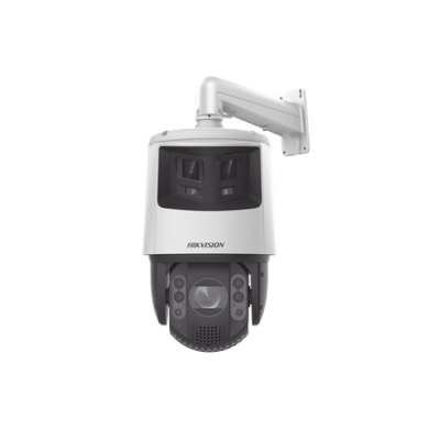 [TandemVu] PTZ IP 4 Megapíxel con Cámara Panorámica 6 Megapíxel / 32X Zoom / 200 mts IR / 30 mts Luz Blanca / ACUSENSE / IP66 / Alerta Audible y Luz Estroboscópica / Autoseguimiento / Hi-PoE / Alarmas I/O / Ultra Baja Il