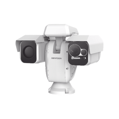 Punta de Poste IP Dual / Térmica 50 mm (384 X 288) + Óptico 40X (4 Megapixel) / 800 mts IR / IP66 / Detección de Temperatura / microSD