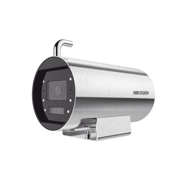 Bala IP 8 Megapixel / Lente Mot. 2.8 a 12 mm / Acero Inoxidable (304) / Altas Temperaturas (250°C) / Refrigeración por Agua / IP68 / Dual Light (30 mts IR + 20 mts Luz Blanca) / WDR 120 dB / ONVIF / PoE+ / Alarmas I/O / ACUSENSE