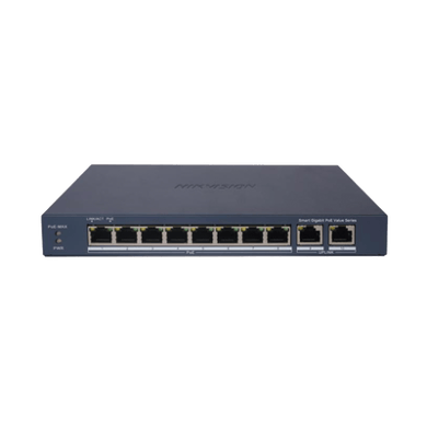 Switch Hikvision DS-3E1510P-EI-M 8 Puertos PoE + 2 Uplink Gigabit