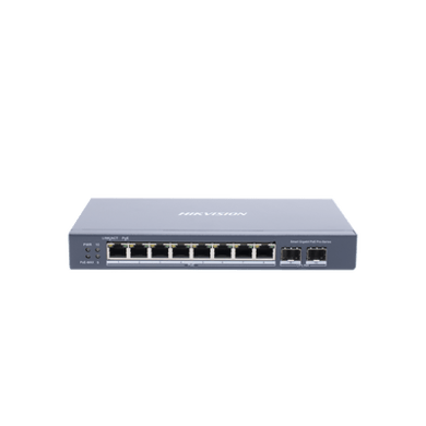 Switch PoE HIKVISION DS-3E1510P-SI 8 Puertos + 2 Uplink