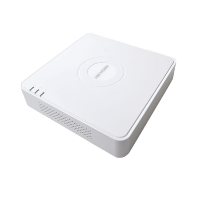 NVR 4 Megapixel (Compatible con Cámaras ACUSENSE) / 4 canales IP / 4 Puertos PoE /1 Bahía de Disco Duro / Salida de Vídeo Full HD