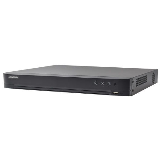 DVR 4 Megapixel lite/ 4 Canales TURBOHD + 2 Canales IP / 1 Bahía de Disco Duro / 1 Canal de Audio / Vídeoanálisis