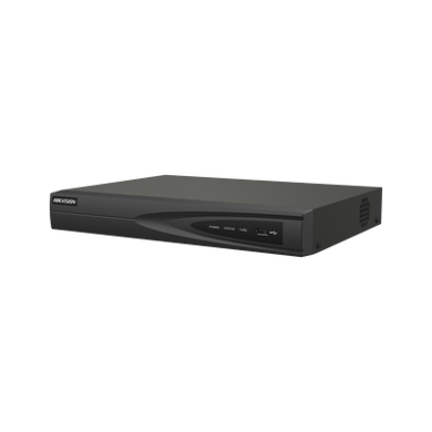 NVR 8 Megapixel (4K) (Compatible con Cámaras ACUSENSE) / 4 canales IP / 4 Puertos PoE+ / 1 Bahía de Disco Duro / Salida de Vídeo en 4K / 300 Metros PoE Modo Extendido