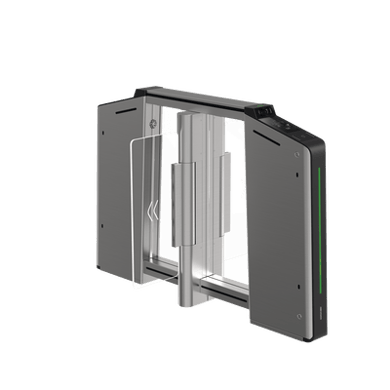 Torniquete motorizado Hikvision DS-K3B631TX-M-MPIQL-DP65 de doble vía con lector incluido