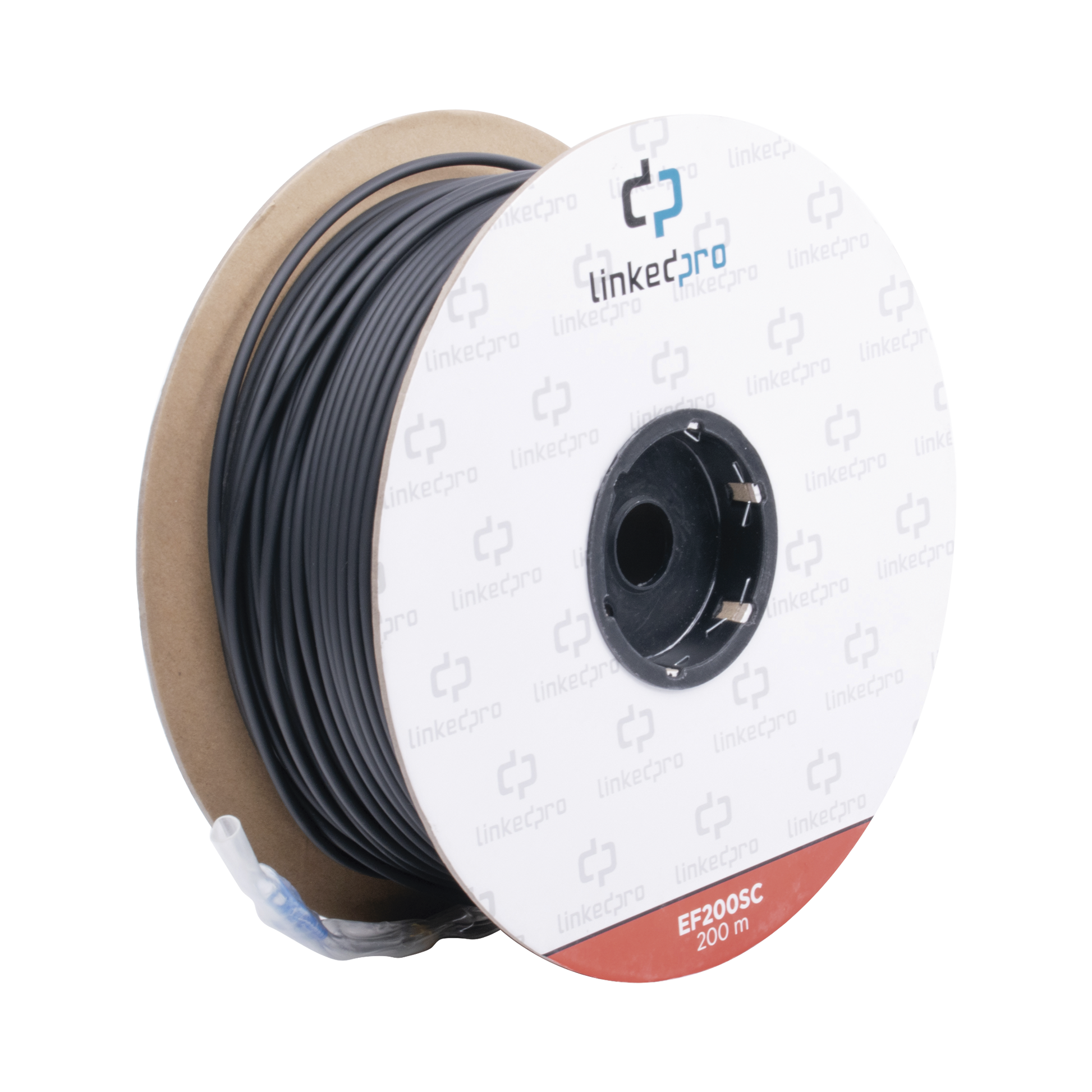 Carrete de Fibra �ptica Monomodo con Conectores SC-SC Duplex, Reforzada con Kevlar, de 200 Metros (656.17 Pies), Para Instalaciones Subterr�neas por Tuber�a