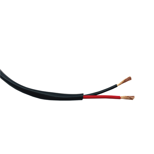 Bobina de 152 Metros (500 Pies) / 16AWG 2 Conductores / Cable Profesional de ALTA FIDELIDAD 100% Cobre / Exterior / Direct Burial / Color Negro / Para Aplicaciones de Audio, Control de Acceso y Automatizaci�n