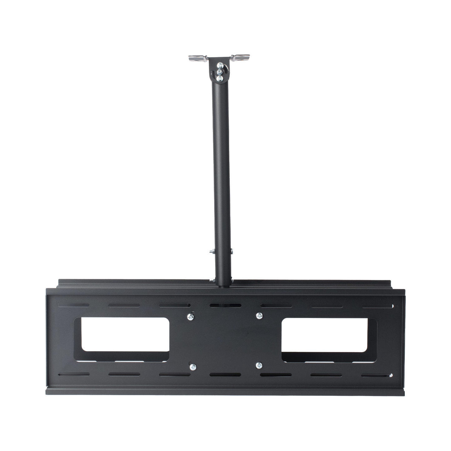 Montaje de Techo Universal Doble para Monitores de 32 a 65" / Soporta hasta 60 kg x pantalla  / Vesa 600 x 400/  Acero / Montaje Telescopico de 50 cm hasta 90 cm