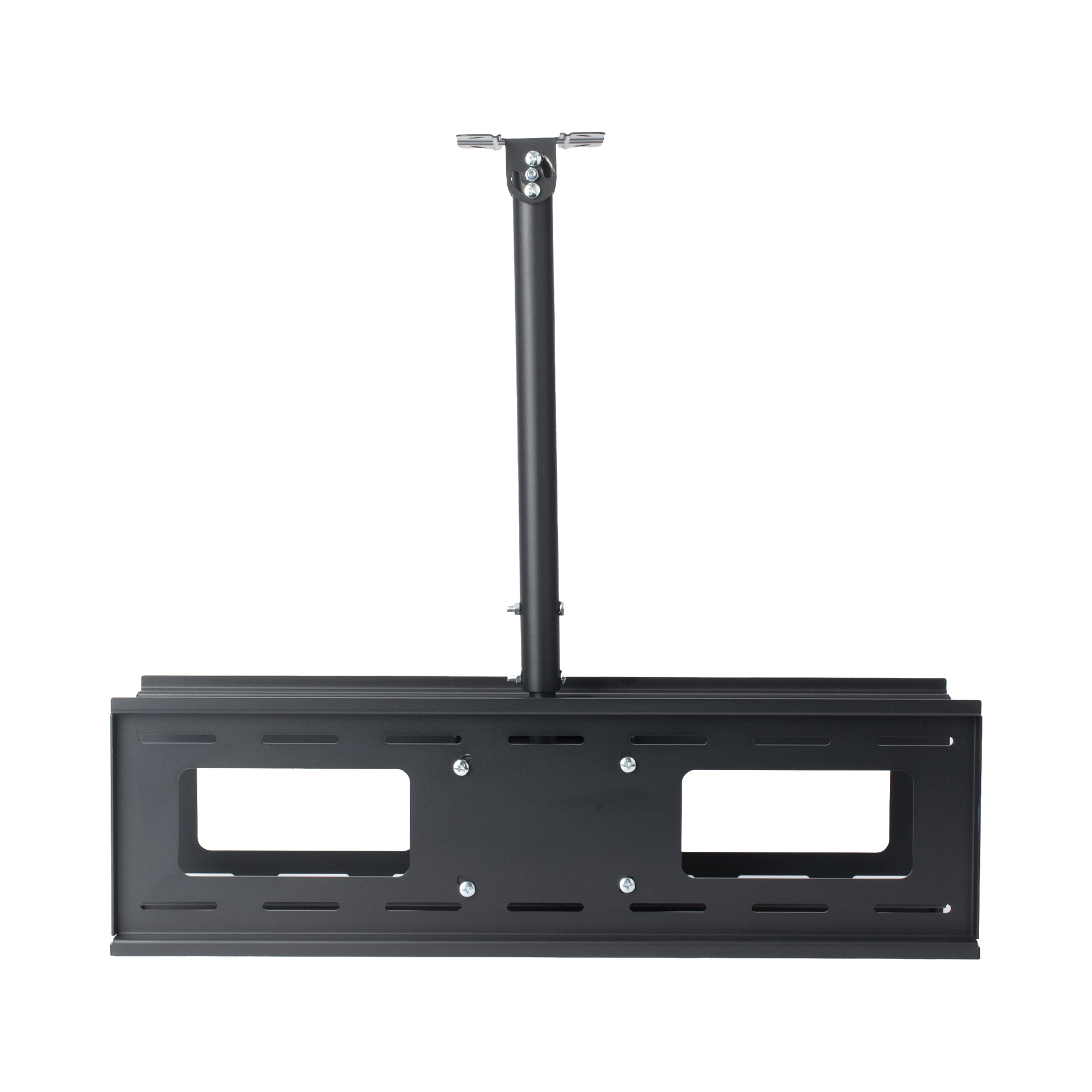 Montaje de Techo Universal Doble para Monitores de 32 a 65" / Soporta hasta 60 kg x pantalla  / Vesa 600 x 400/  Acero / Montaje Telescopico de 50 cm hasta 90 cm