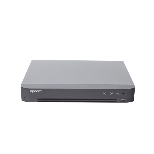 DVR 4 Megapixel / 16 Canales TURBOHD + 8 Canales IP / 1 Bahía de Disco Duro / Audio por Coaxitron / Evita Falsas Alarmas / Salida de Video en Full HD