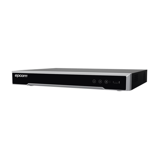DVR 8 Megapixel / 4 Canales TURBOHD + 4 Canales IP / 1 Bahía de Disco Duro / 4 Canales de Audio / Audio por coaxitron / 4 Entradas de alarma / Vídeoanálisis