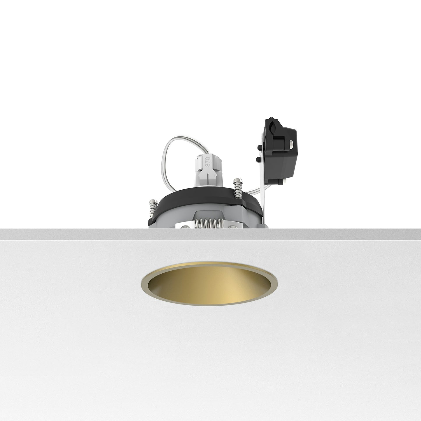 FLOS Architectural Easy Kap Ø80 Adjustable — Empotrable LED Retrofit (Anodizado Oro)