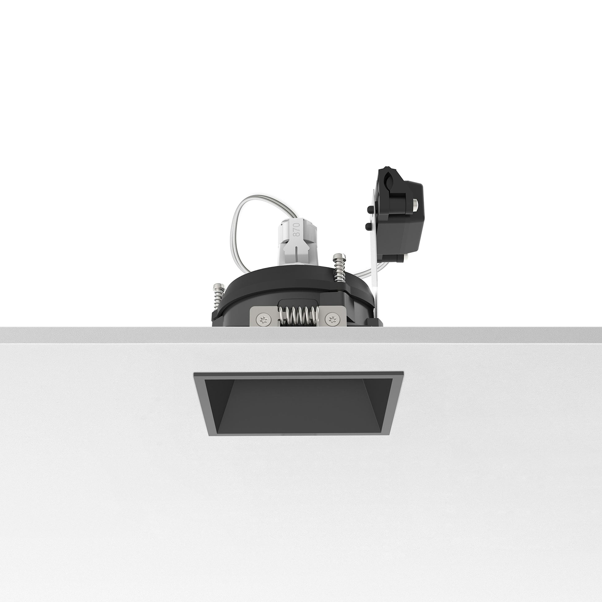 FLOS Architectural Easy Kap 80 Square Adjustable — Aro Empotrable Retrofit (Blanco)