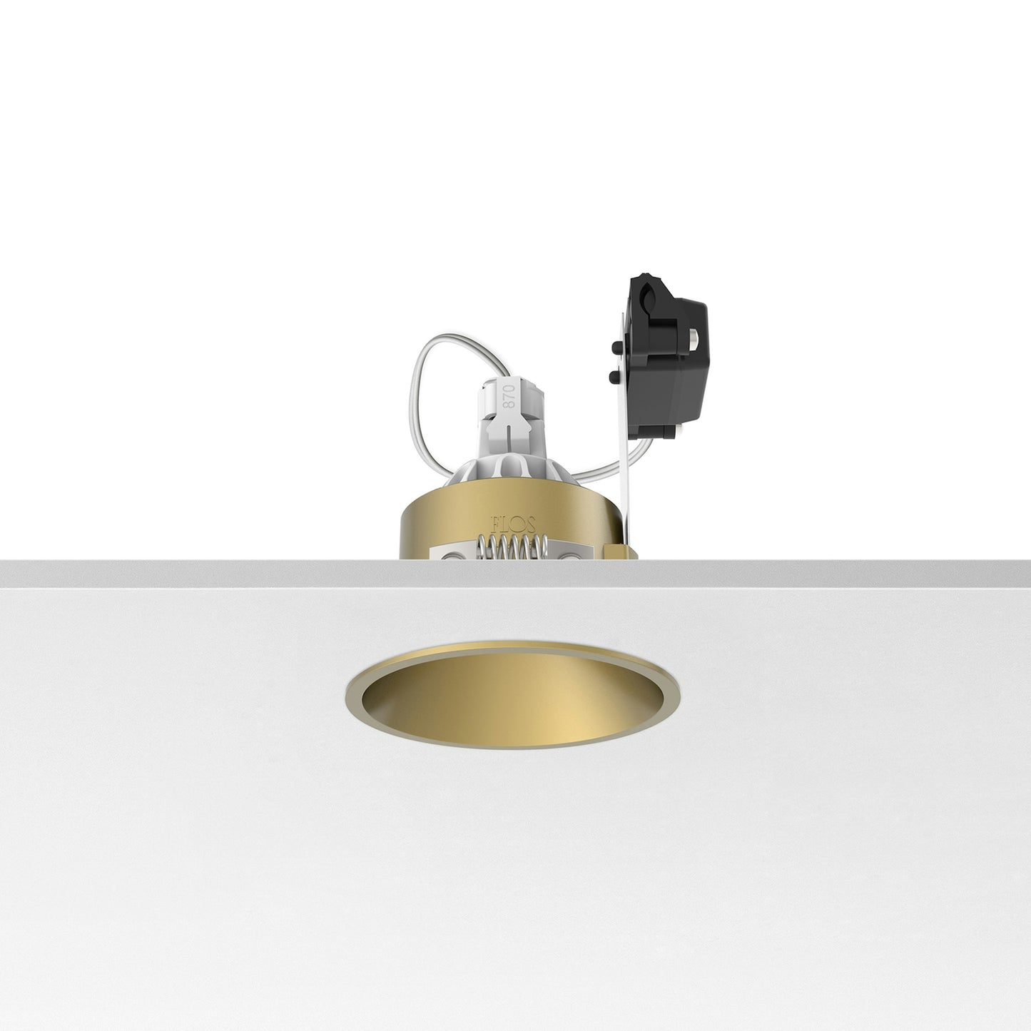 FLOS Architectural Easy Kap Ø80 Fixed — Aro Empotrable Retrofit Circular (Blanco)