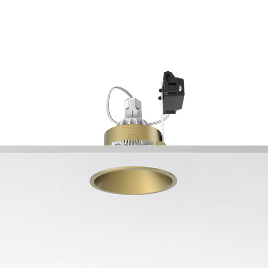 FLOS Architectural Easy Kap Ø80 Fixed — Aro Empotrable Retrofit Circular (Blanco)
