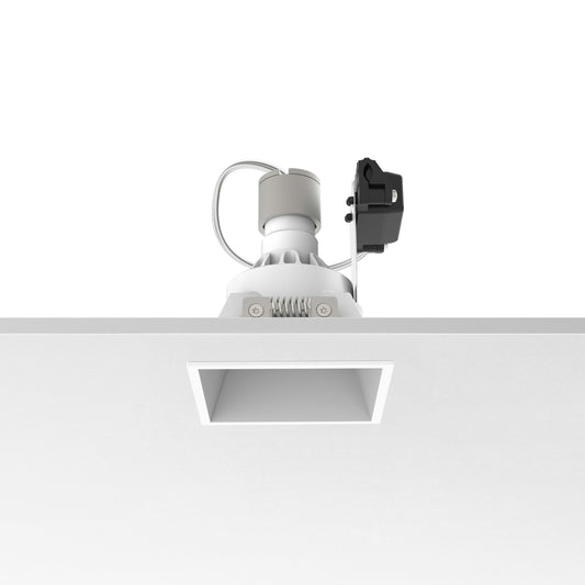 FLOS Architectural Easy Kap 80 Square Fixed — Aro Empotrable Retrofit (Blanco)