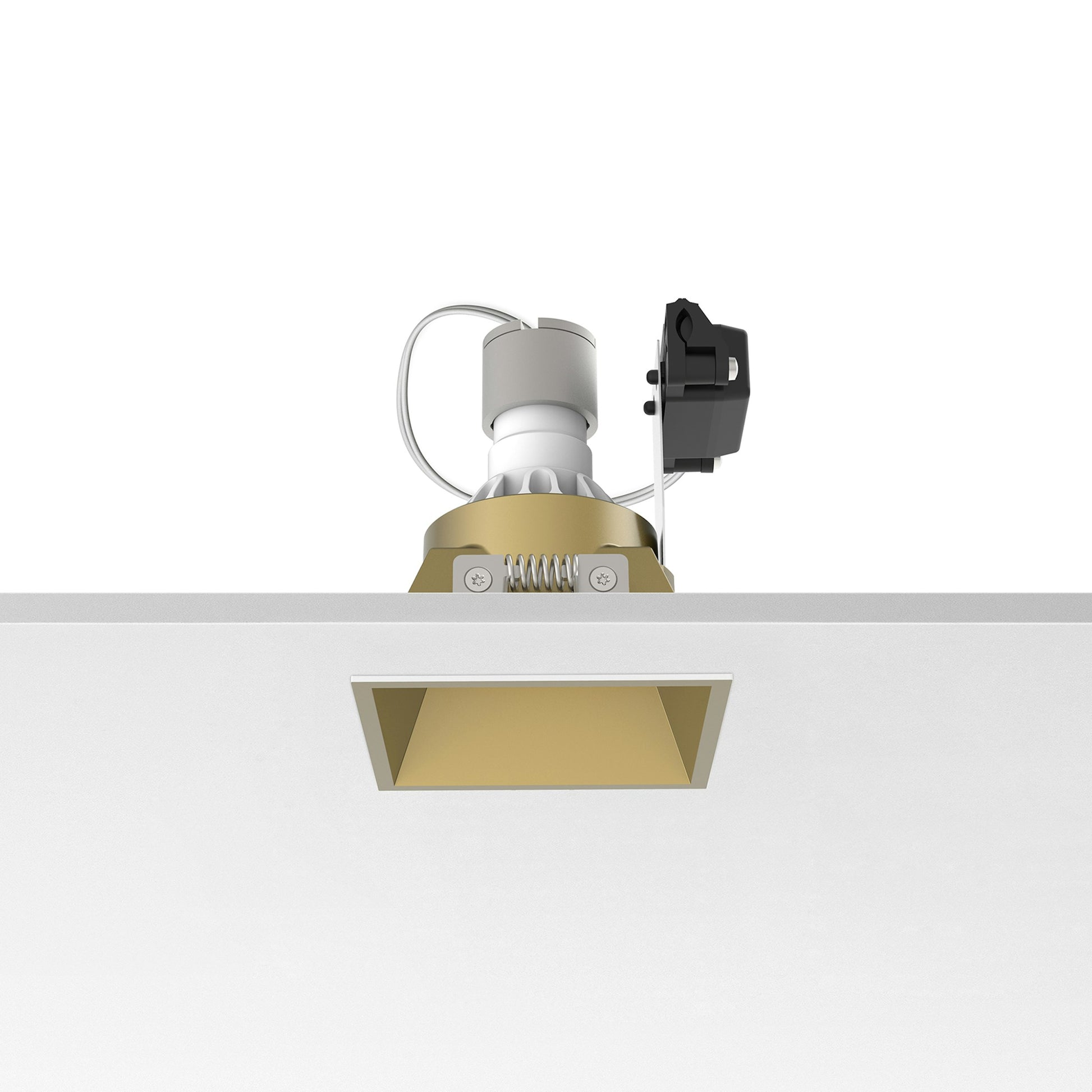 FLOS Architectural Easy Kap 80 Square Fixed — Aro Empotrable Retrofit (Blanco)